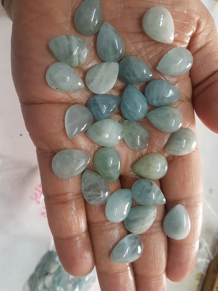Masterpiece Collection : 14 x 9 mm Baguette Pre-Form faceted gem of Natural Milky Aquamarine Gems > Ideal for Step Cut Faceting over Gems > Wholesale Parcel/Lot