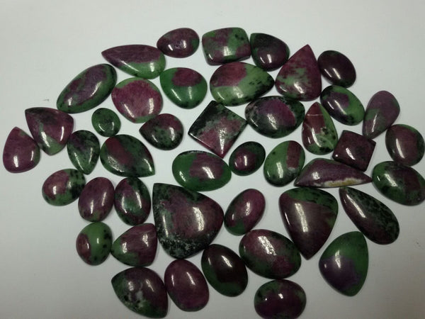 200 gms Mix Free Form Ruby Zosite Cabochons Wholesale Lot/Parcel