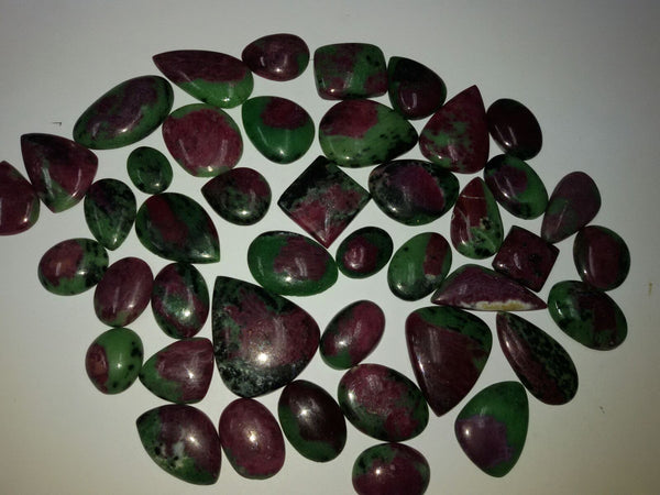 200 gms Mix Free Form Ruby Zosite Cabochons Wholesale Lot/Parcel