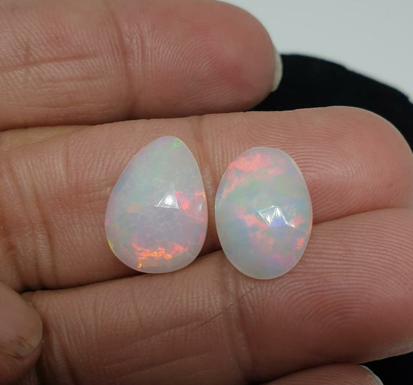 Multi Fire Rainbow Milky Ethiopian Welo Opal Butterfly Wings/ Hand Carved /Jewelry/ Necklace/ Pendant/ Ring/ Loose Gem Wings/ AAA