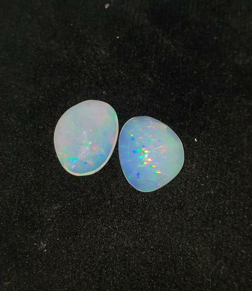 Multi Fire Electric Pin Fire Rainbow Ethiopian Welo Opal Clear Jelly Opal Butterfly Wings/ Hand Carved /Jewelry/ Necklace/ Pendant/ Ring/ Loose Gem Wings/ AAA