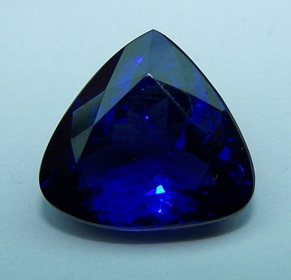Rare Investment Grade 13.55 Cts Triangle/Trillion Cut Certified Natural Loose Tanzanite D Block AAA >Cornflower Blue : For Necklace, Pendant, Engagement & Bridal Ring and more...