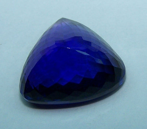 Rare Investment Grade 13.55 Cts Triangle/Trillion Cut Certified Natural Loose Tanzanite D Block AAA >Cornflower Blue : For Necklace, Pendant, Engagement & Bridal Ring and more...