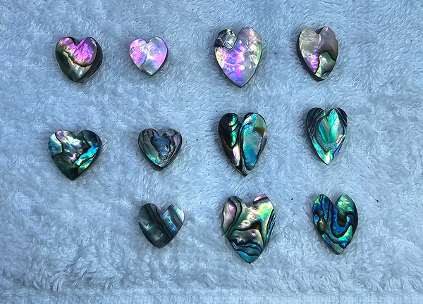 Abolane Heart Cabochon Gems, Multi MOP (Mother Of Pearl) Loose Gems,100 % Natural AAA