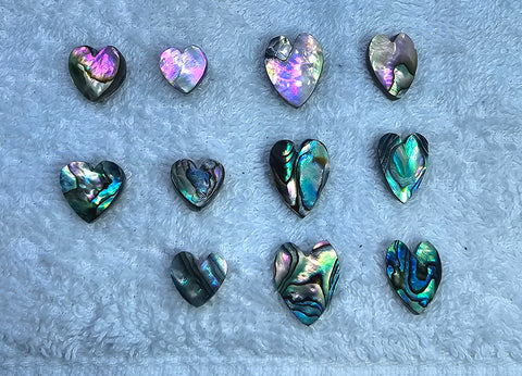 Abolane Heart Cabochon Gems, Multi MOP (Mother Of Pearl) Loose Gems,100 % Natural AAA