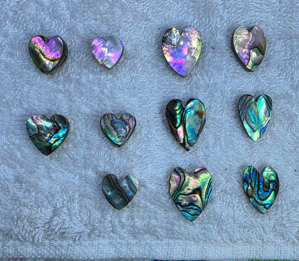 Abolane Heart Cabochon Gems, Multi MOP (Mother Of Pearl) Loose Gems,100 % Natural AAA