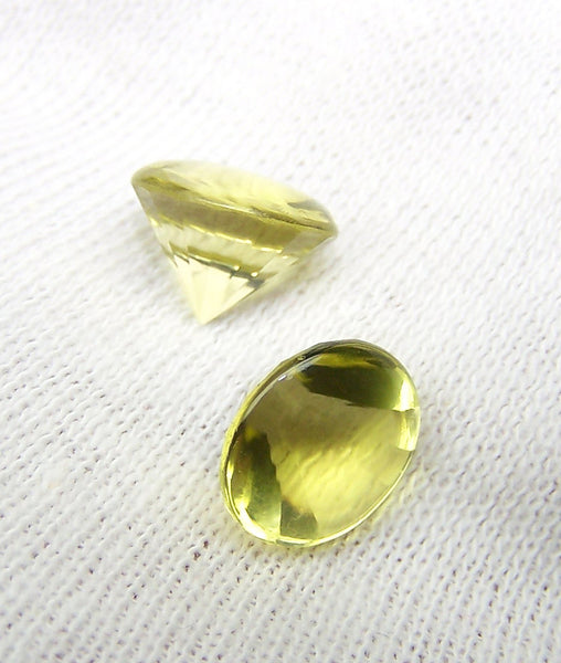 Masterpiece Collection : Amazing Lemon Topaz Buff Top Diamond Cut, Calibrated 10 x 10 mm Round, 100 % Natural Loose Gemstone Per Wholesale Sample Order Lot/ Parcel