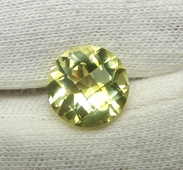 Masterpiece Collection : Amazing Lemon Topaz Checkered Board Cut, Calibrated 12 x 12 mm Round, 100 % Natural Loose Gemstone Per Wholesale Sample Order Lot/ Parcel