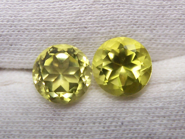 Masterpiece Collection : Amazing Lemon Topaz Magna Cut, Calibrated 10 x 10 mm Round, 100 % Natural Loose Gemstone Per Wholesale Sample Order Lot/ Parcel