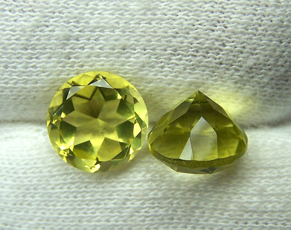 Masterpiece Collection : Amazing Lemon Topaz Star Cut Round, Calibrated 10 x 10 mm Round, 100 % Natural Loose Gemstone Per Wholesale Sample Order Lot/ Parcel