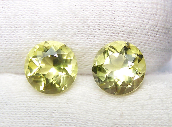 Masterpiece Collection : Amazing Lemon Topaz American Cut Round, Calibrated 10 x 10 mm Round, 100 % Natural Loose Gemstone Per Wholesale Sample Order Lot/ Parcel