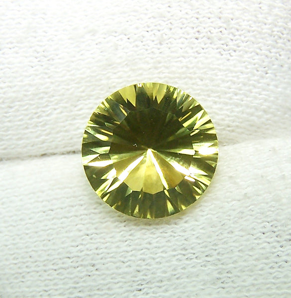 Masterpiece Collection : Amazing Lemon Topaz Concave Cut Round, Calibrated 12 x 12 mm Round, 100 % Natural Loose Gemstone Per Wholesale Sample Order Lot/ Parcel