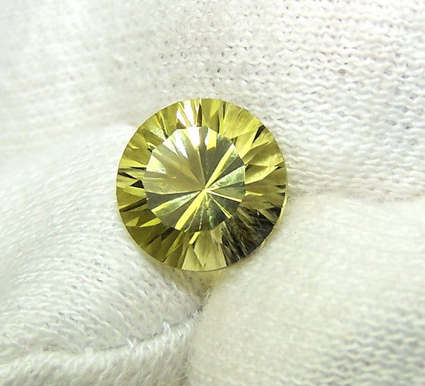 Masterpiece Collection : Amazing Lemon Topaz Concave Cut Round, Calibrated 10 x 10 mm Round, 100 % Natural Loose Gemstone Per Wholesale Sample Order Lot/ Parcel