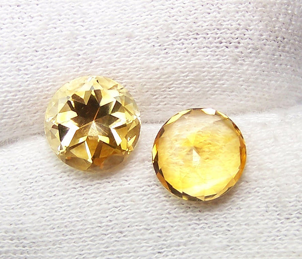 Masterpiece Collection : Amazing Golden Topaz Highlight Brilliant Cut, Calibrated 10 mm Round, 100 % Natural Loose Gemstone Per Wholesale Sample Order Lot/ Parcel