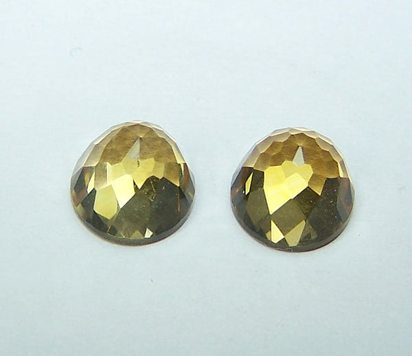 Masterpiece Collection : Amazing Golden Topaz High Dome Rose Cut Gem, Calibrated 8 x 8 mm Round, 100 % Natural Loose Gemstone Per Wholesale Sample Order Lot/ Parcel