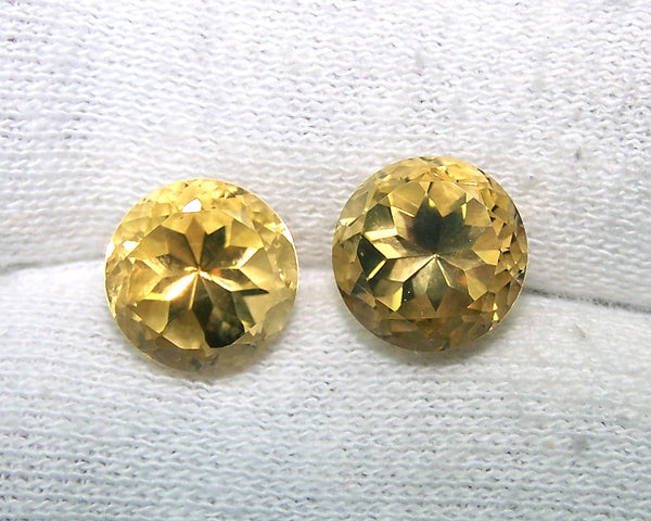 Masterpiece Collection : Amazing Golden Topaz Magna Cut, Calibrated 10 x 10 mm Round, 100 % Natural Loose Gemstone Per Wholesale Sample Order Lot/ Parcel