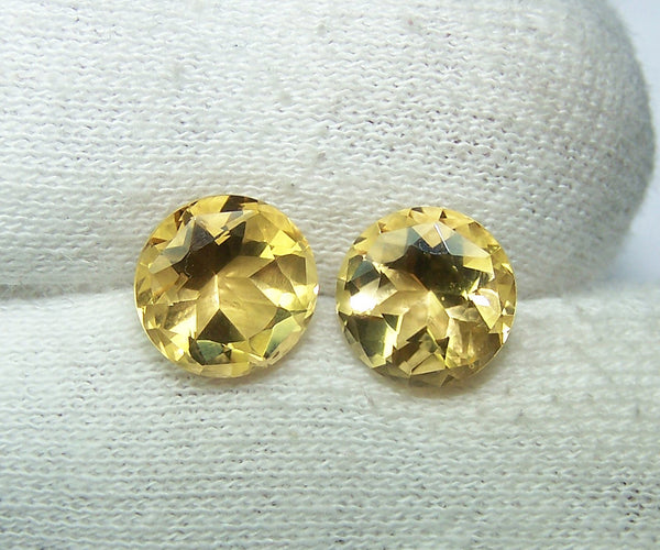 Masterpiece Collection : Amazing Golden Topaz American Cut Round, Calibrated 10 x 10 mm Round, 100 % Natural Loose Gemstone Per Wholesale Sample Order Lot/ Parcel