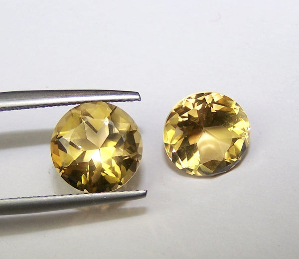 Masterpiece Collection : Amazing Golden Topaz American Cut Round, Calibrated 10 x 10 mm Round, 100 % Natural Loose Gemstone Per Wholesale Sample Order Lot/ Parcel