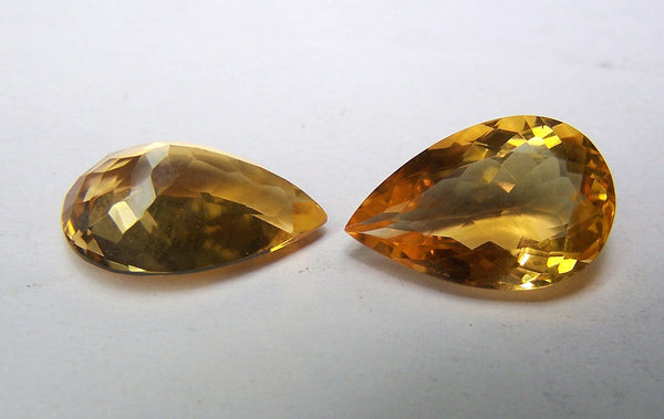 Beautiful Pear Cut Golden Citrine Gemstone AAA, Matched Close Pairs,100 % Natural : Wholesale Lot/Parcel