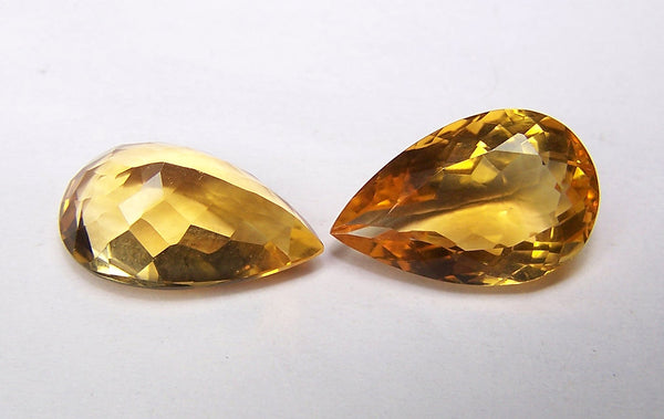 Beautiful Pear Cut Golden Citrine Gemstone AAA, Matched Close Pairs,100 % Natural : Wholesale Lot/Parcel
