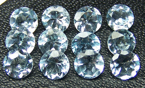 Masterpiece Calibrated 5 mm Round Cut Sky Blue Topaz 100 % Natural, Loose Gemstone Lot/Parcel
