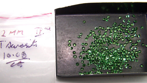 Masterpiece Collection : Amazing Hot Lush Green 2 MM Tsavorite Round Cut Gems, 100 % Natural Loose Gemstone Wholesale Lot/Parcel