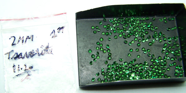 Masterpiece Collection : Amazing Hot Premium Lush Green 2 MM Tsavorite Round Cut Gems, 100 % Natural Loose Gemstone Wholesale Lot/Parcel