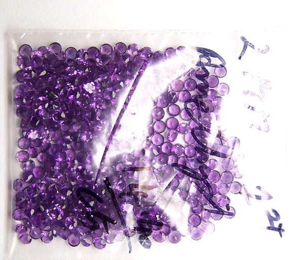 Amazing Hot Purple-Blue Shade of Masterpiece Calibrated 2 mm Round Cut African Amethyst, 100 % Natural Loose Gemstone