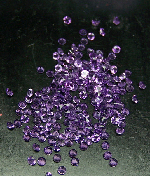 Amazing Hot Purple-Blue Shade of Masterpiece Calibrated 1.5 mm Round Cut African Amethyst, 100 % Natural Loose Gemstone