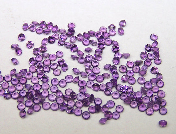 Amazing Hot Purple-Blue Shade of Masterpiece Calibrated 1.5 mm Round Cut African Amethyst, 100 % Natural Loose Gemstone