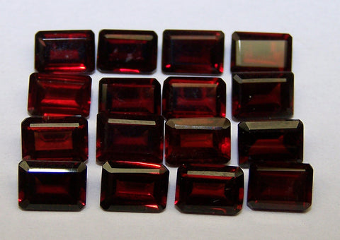 Amazing Hot Orange Shade of Masterpiece Calibrated 7 x 5 mm Emerald Cut Octagon of Mozambique Garnet, 100 % Natural Loose Gemstone Wholesale Lot/Parcel AAA