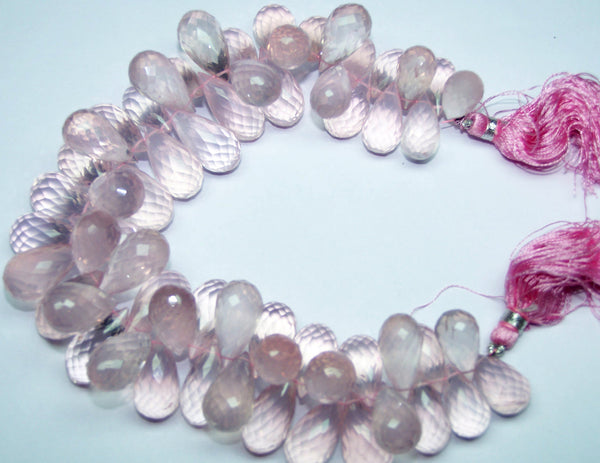 Potomac Crystal Teardrop Beads - Rose AB 6x8mm