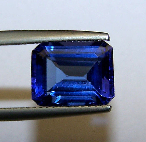 Unique 4.35 Cts Certified Natural Loose Tanzanite Emerald Cut Octagon D Block AAA Gemstone > Rich Blue >For Engagement Ring,Pendant,Bracelet, Necklace and more...