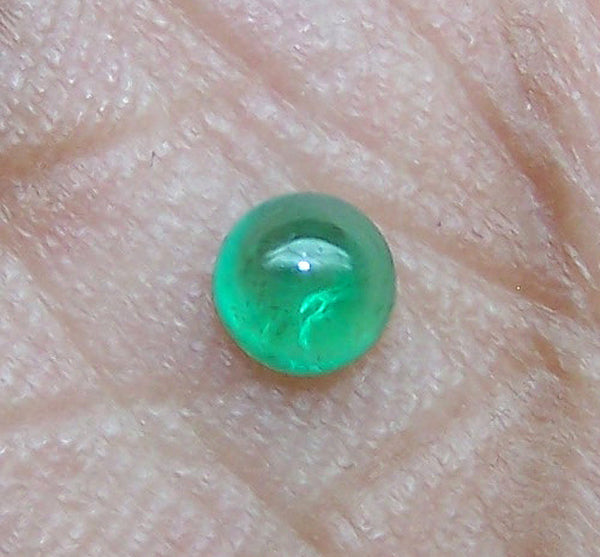 100 % Natural Lush Green Shade of Masterpiece Calibrated 3 mm to 4 MM Round Smooth Cabochons of Brazilian Emerald, Loose Gemstone