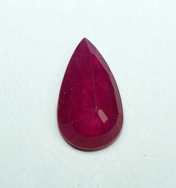 5.43 cts Mozambique Ruby Faceted Pear Gem, Great color , Loose Gemstone AAA