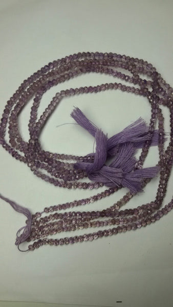 Lovely Micro Faceted Brazilian Pink Amethyst 4 MM Beads String AAA, 14 Inches (1 String)