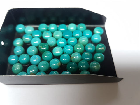 Amazing Masterpiece Calibrated 6 mm Round Smooth Cabochons of Turquoise, 100 % Natural Loose Gemstone