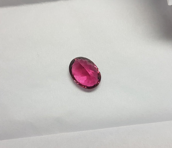 6.65 cts Natural Hot Luscious Rubellite, Faceted Oval Gem, Great color, Eye Clean Loose Gemstone AAA