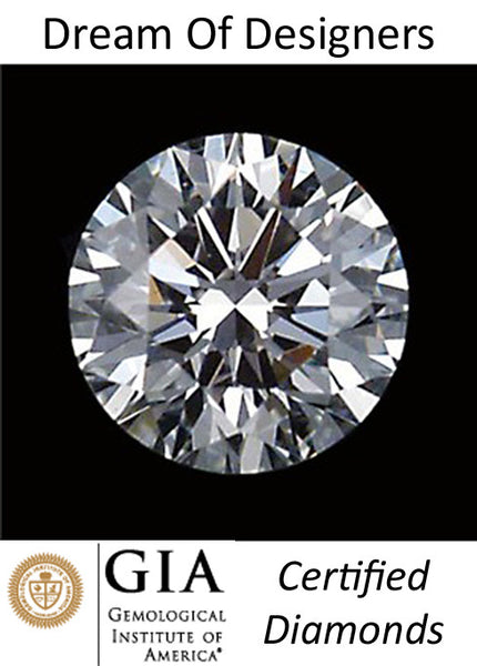 GIA Certified Diamond Solitaire 0.50 cts Round Cut, E/VVS2 Loose, Excellent Cut, Excellent Symmetry, Excellent Polish > AAA