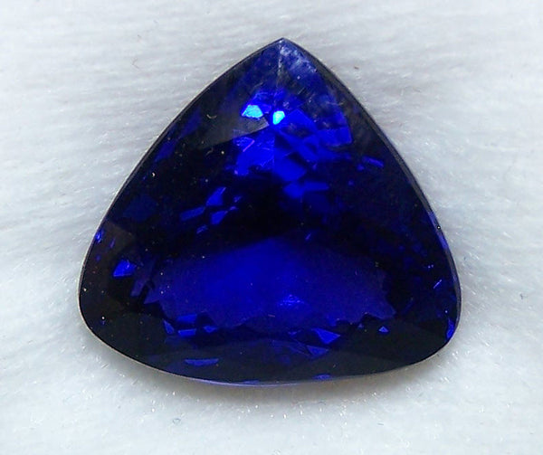 Rare Investment Grade 13.55 Cts Triangle/Trillion Cut Certified Natural Loose Tanzanite D Block AAA >Cornflower Blue : For Necklace, Pendant, Engagement & Bridal Ring and more...
