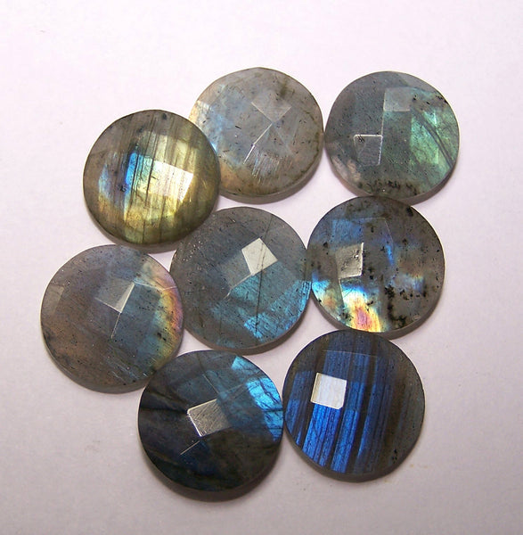 50 % New Year Discount Masterpiece Collection : 15 mm Round Checkered Board Cut Briolette of Rainbow Labradorite > Wholesale Parcel/Lot AAA