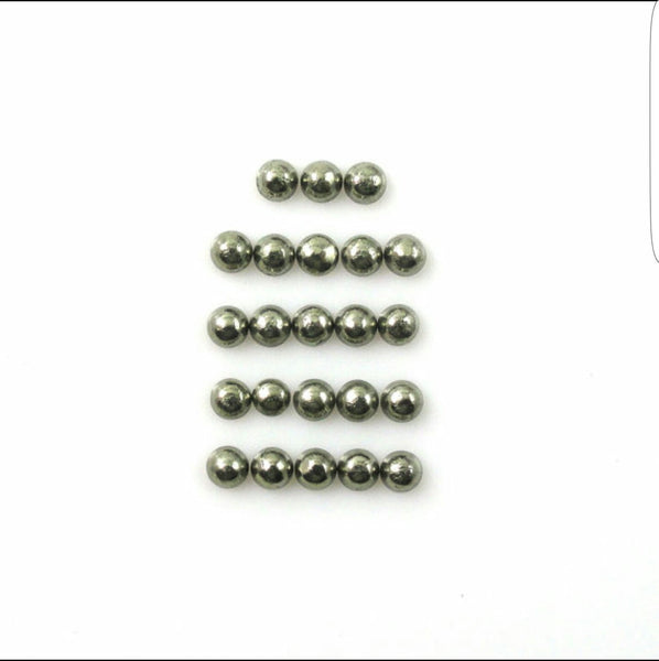 Masterpiece Calibrated 3 x 3 mm Round Smooth Cabochons of Pyrite, 100 % Natural Loose Gemstone