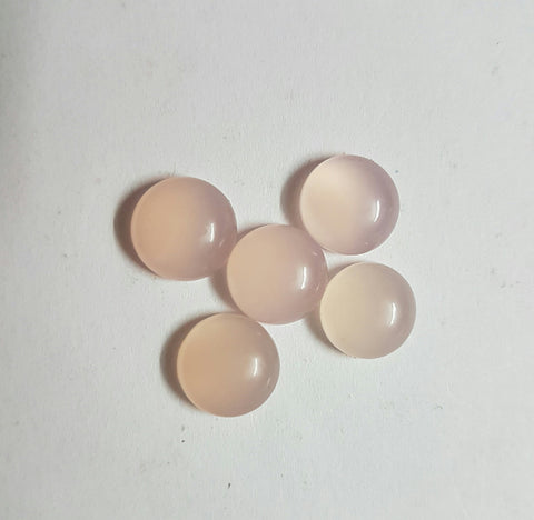 Masterpiece Collection : Amazing Rose Quartz 5 mm Calibrated Round Smooth Cabochons, 100 % Natural Loose Gemstone